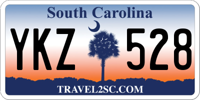 SC license plate YKZ528