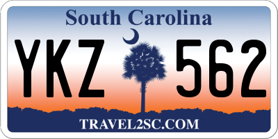 SC license plate YKZ562