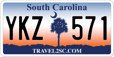 SC license plate YKZ571