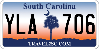 SC license plate YLA706
