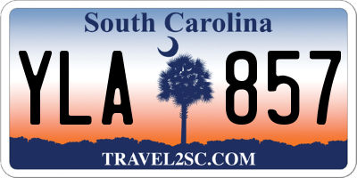 SC license plate YLA857