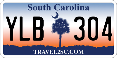 SC license plate YLB304
