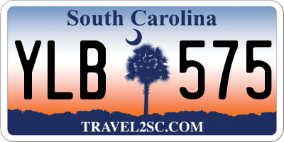 SC license plate YLB575