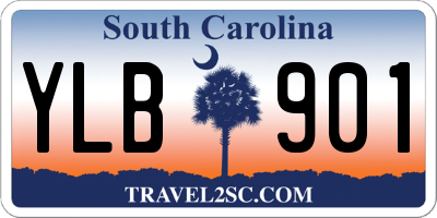 SC license plate YLB901