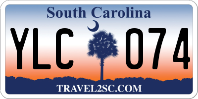 SC license plate YLC074