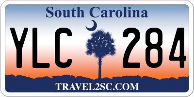 SC license plate YLC284