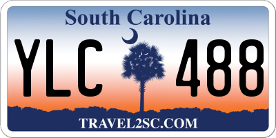 SC license plate YLC488