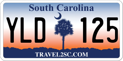 SC license plate YLD125