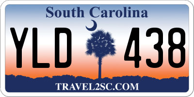 SC license plate YLD438