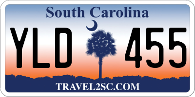 SC license plate YLD455