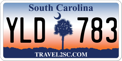 SC license plate YLD783