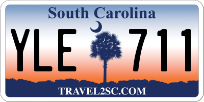 SC license plate YLE711
