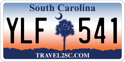 SC license plate YLF541