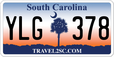 SC license plate YLG378