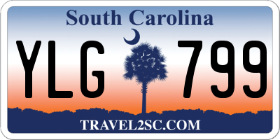SC license plate YLG799