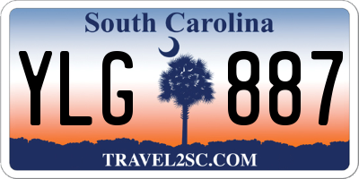 SC license plate YLG887