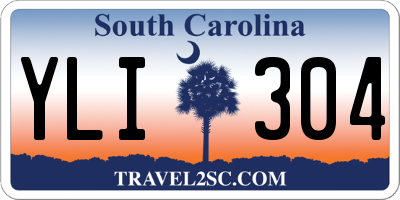 SC license plate YLI304