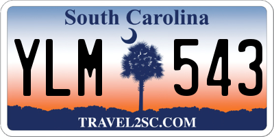 SC license plate YLM543