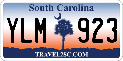 SC license plate YLM923