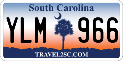 SC license plate YLM966