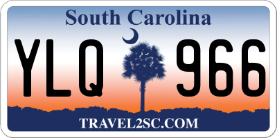 SC license plate YLQ966