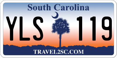 SC license plate YLS119