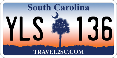 SC license plate YLS136