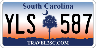 SC license plate YLS587