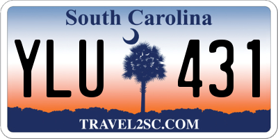 SC license plate YLU431