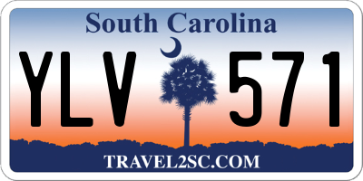 SC license plate YLV571