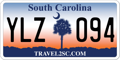 SC license plate YLZ094