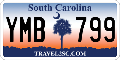 SC license plate YMB799