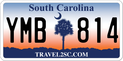 SC license plate YMB814