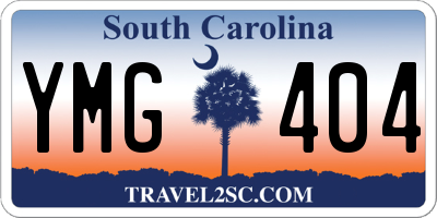 SC license plate YMG404