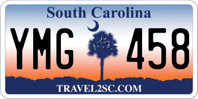 SC license plate YMG458