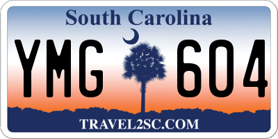 SC license plate YMG604