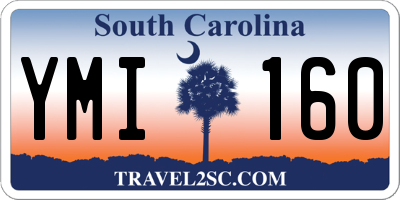 SC license plate YMI160