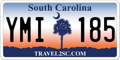 SC license plate YMI185