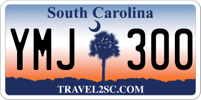 SC license plate YMJ300