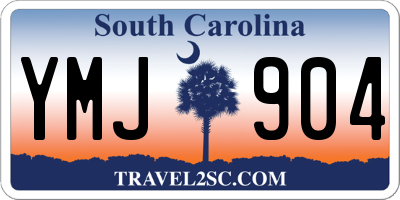 SC license plate YMJ904
