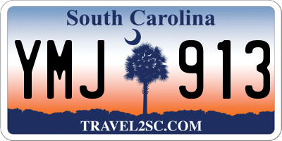 SC license plate YMJ913