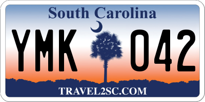 SC license plate YMK042