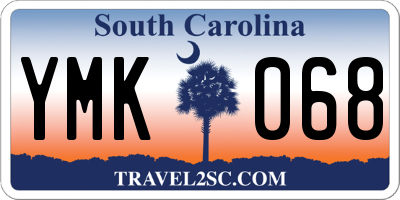SC license plate YMK068