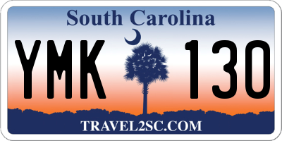 SC license plate YMK130