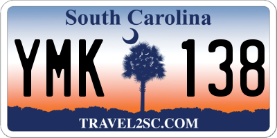 SC license plate YMK138