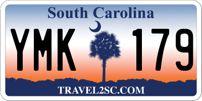 SC license plate YMK179