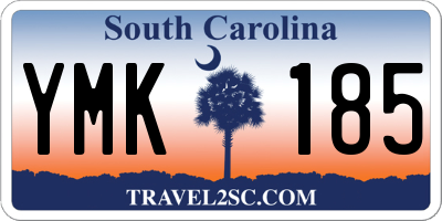 SC license plate YMK185