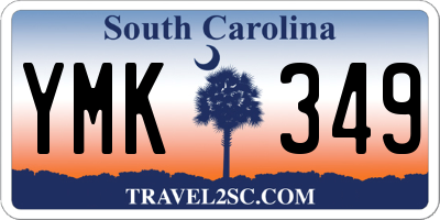 SC license plate YMK349