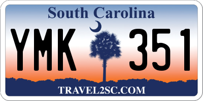 SC license plate YMK351