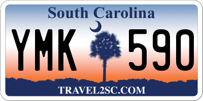 SC license plate YMK590